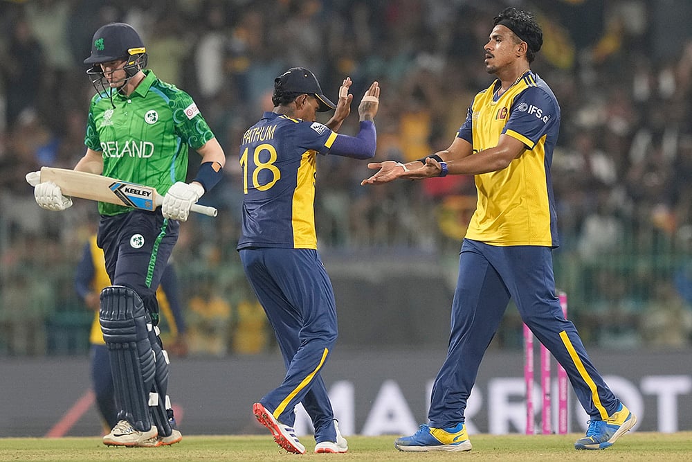 Sri Lanka vs Ireland T20 World Cup Cricket-Maheesh Theekshana