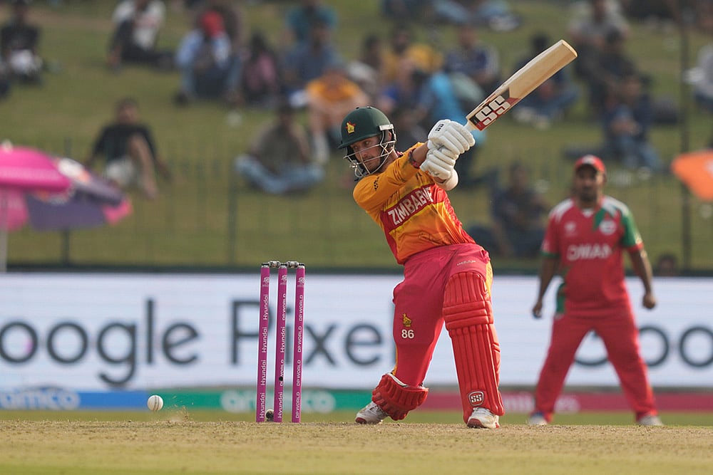 Oman vs Zimbabwe T20 World Cup Cricket-Brian Bennett