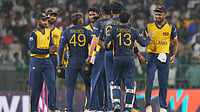 Sri Lanka Vs Ireland, ICC T20 World Cup 2026: Who Won Yesterday's SL V IRE Match? | Photo: AP/Eranga Jayawardena : Sri Lanka's players celebrate after won the match during the T20 World Cup cricket match between Sri Lanka and Ireland in Colombo, Sri Lanka, Sunday, Feb. 8, 2026.