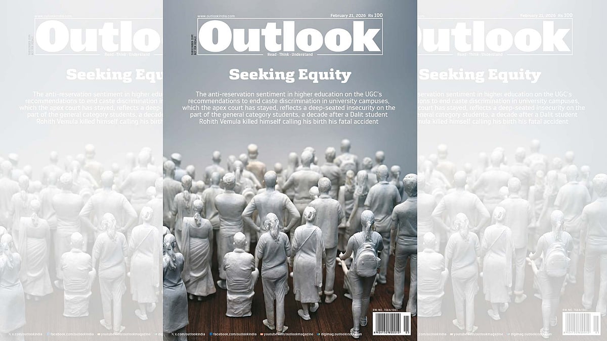 Outlook Magazine February 21 issue, titled, Seeking Equity | - null