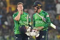 Australia Vs Ireland Preview, ICC T20 World Cup 2026: Injury-hit Aussies Begin Campaign As Heavy Favourites | Photo: AP/Eranga Jayawardena : Ireland's Matthew Humphreys and Barry McCarthy after loosing the match during the T20 World Cup cricket match between Sri Lanka and Ireland in Colombo, Sri Lanka, Sunday, Feb. 8, 2026.