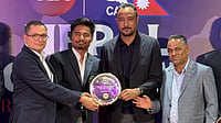 Nepal At ICC T20 World Cup 2026: Mumbai Event Celebrates Rise Of Rhinos In World Cricket Special Arrangement : Nepal captain Rohit Paudel (second from left) along with Cricket Association of Nepal officials in Mumbai.