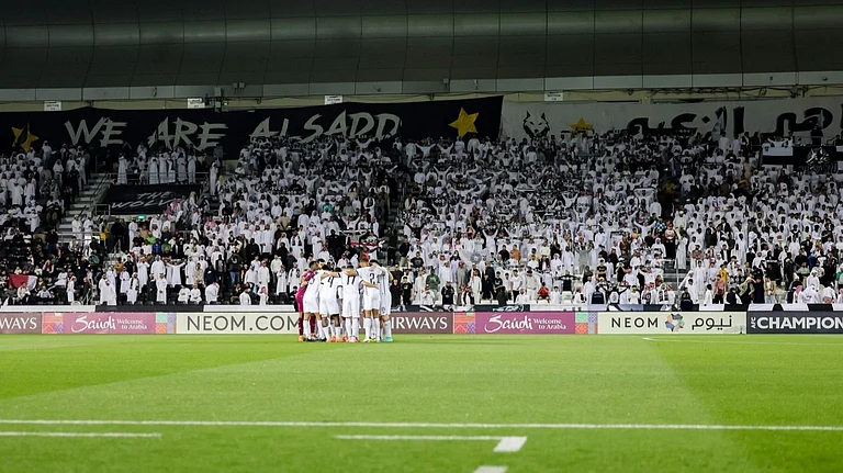 Al Sadd players in action in Qatar Stars League. - AlsaddSC/X