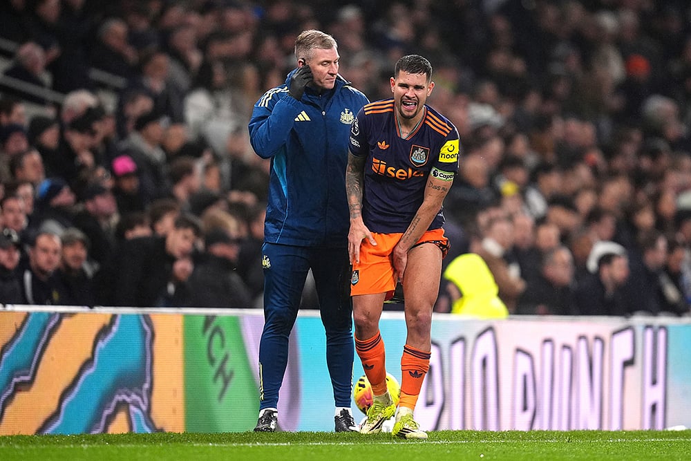 Newcastle United Vs Tottenham Premier league soccer match-Bruno Guimaraes