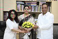 Ritu Tawde| Facebook  : Ritu Tawde, a BJP corporator has been elected unopposed as Mumbai mayor. 