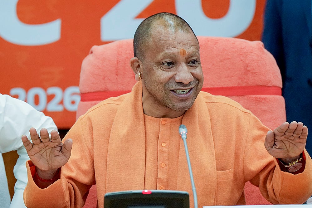 UP Budget: Yogi Adityanath addresses media