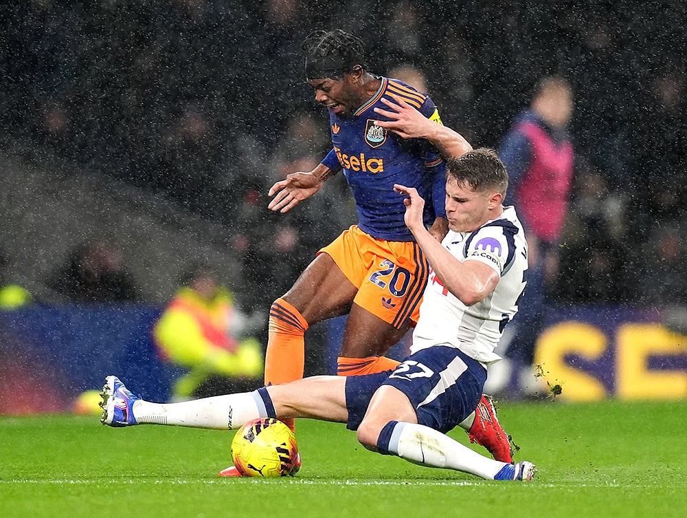 Newcastle United Vs Tottenham Premier league soccer match-Anthony Elanga