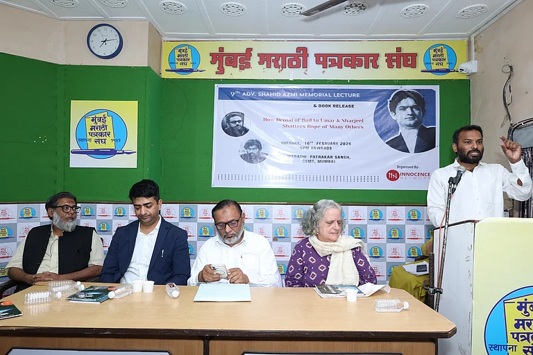 Organised by Innocence Network India, the lecture focused this year on the prolonged denial of bail to Umar Khalid and Sharjeel Imam, both charged under the Unlawful Activities Prevention Act in connection with the 2020 Delhi riots conspiracy case. - Special Arrangement