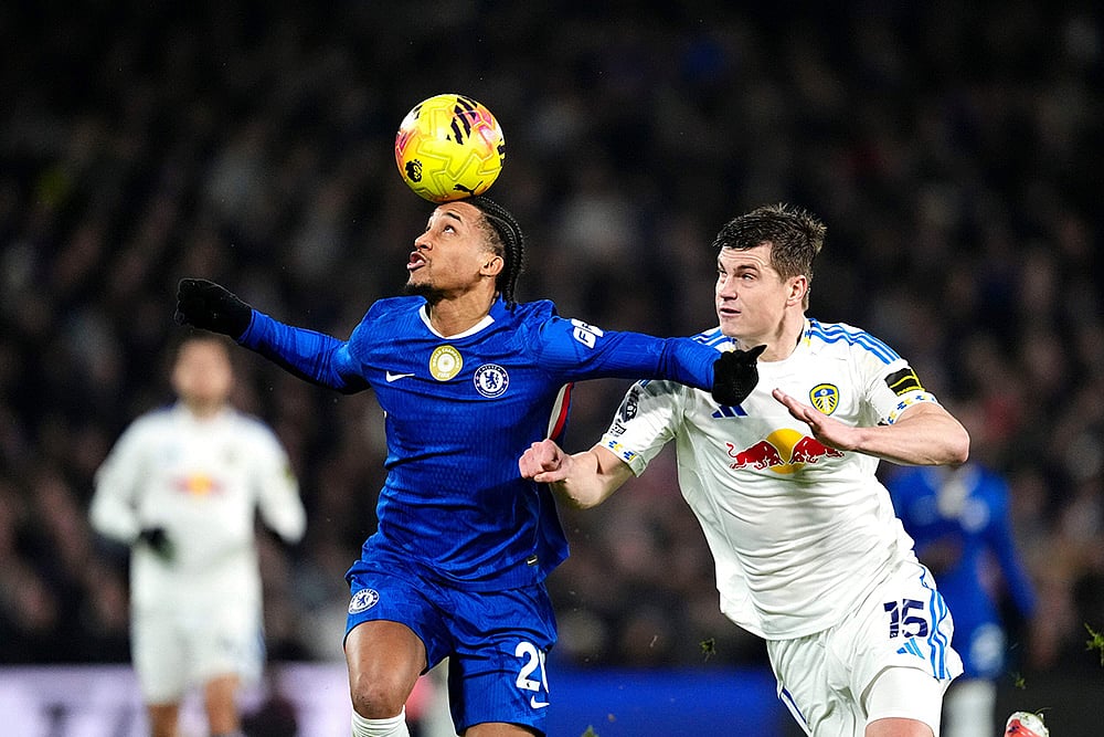 Chelsea vs Leeds United Premier league soccer match-Joao Pedro