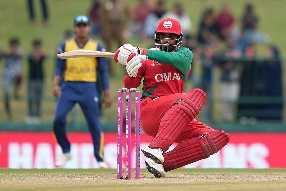 Sri Lanka vs Oman T20 World Cup Cricket-Wasim Ali