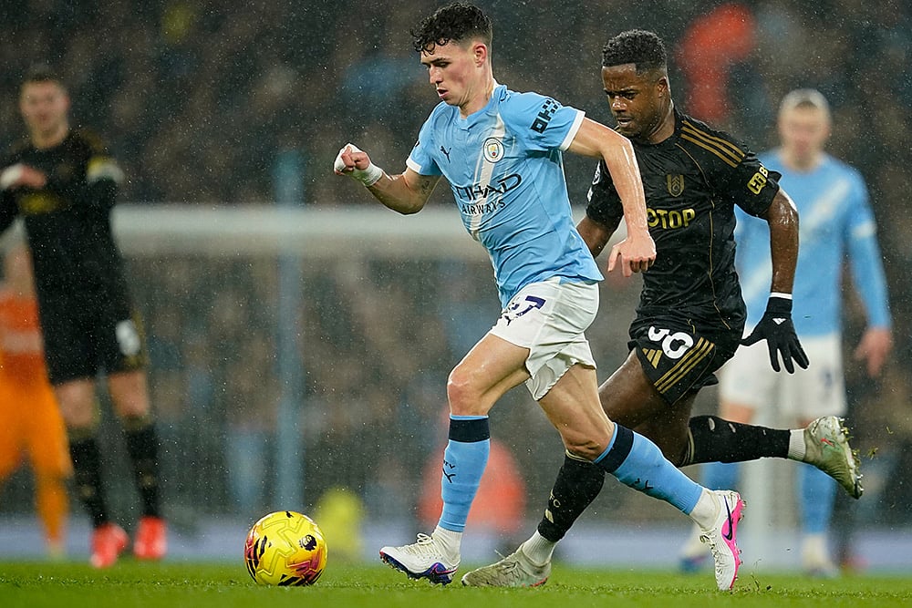Manchester City vs Fulham Premier League soccer-Phil Foden