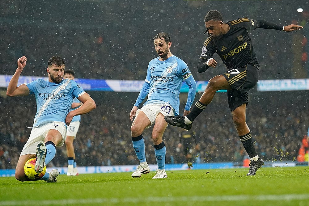 Manchester City vs Fulham Premier League soccer-Ruben Dias