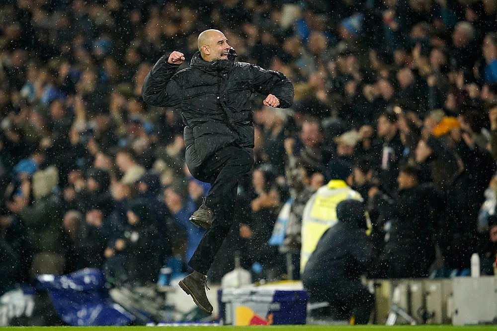 Manchester City vs Fulham Premier League soccer-Pep Guardiola