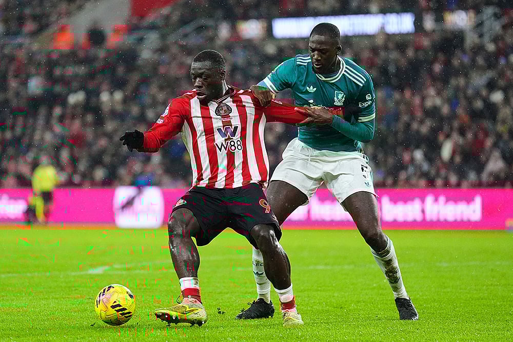 Sunderland vs Liverpool Premier League soccer-Brian Brobbey