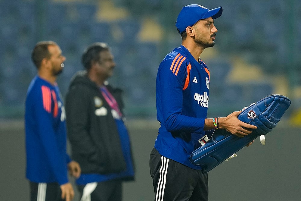 ICC T20 WC 2026: IND vs NAM-Training-Axar Patel