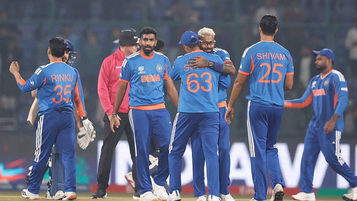 India beat Namibia by 93 runs in the  match 18 of the ICC T20 World Cup 2026 at the Arun Jaitley Stadium in Delhi on February 12, 2026. - X/BCCI