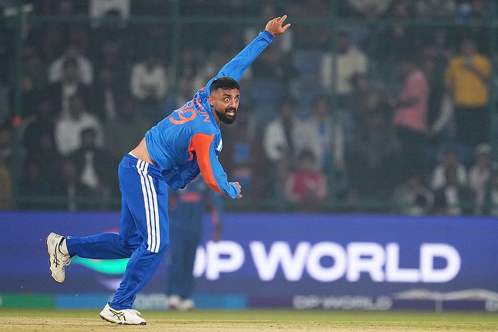 India vs Namibia T20 World Cup Cricket-Varun Chakravarthy