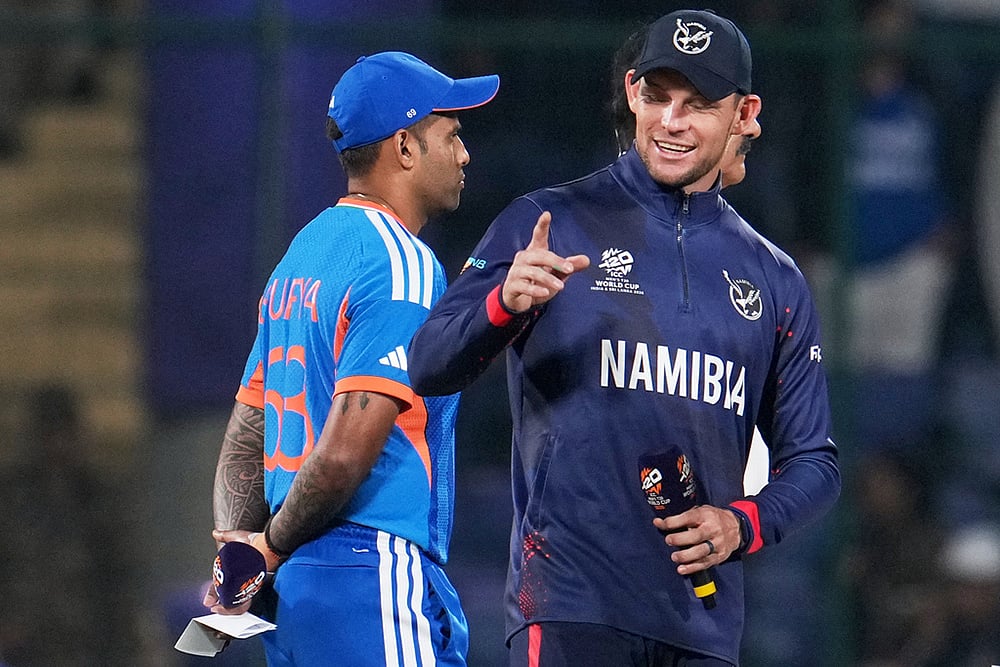 India vs Namibia T20 World Cup Cricket-Gerhard Erasmus