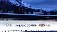 Winter Olympics Milano Cortina 2026: Pin Mania Has Collectors Running Between Landmarks And Swarming Trading Centers Photo: AP/Alessandra Tarantino : Germany's Anna Berreiter slides down the track during a women's single luge run at the 2026 Winter Olympics, in Cortina d'Ampezzo, Italy.