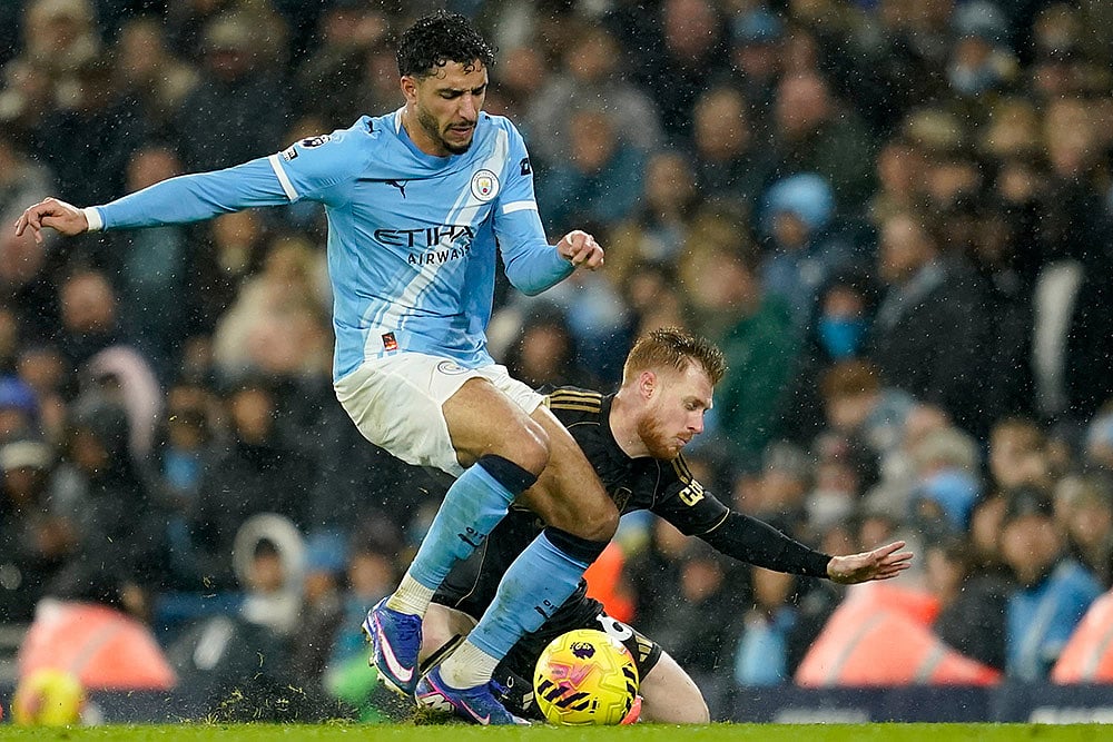 Manchester City vs Fulham Premier League soccer-Omar Marmoush