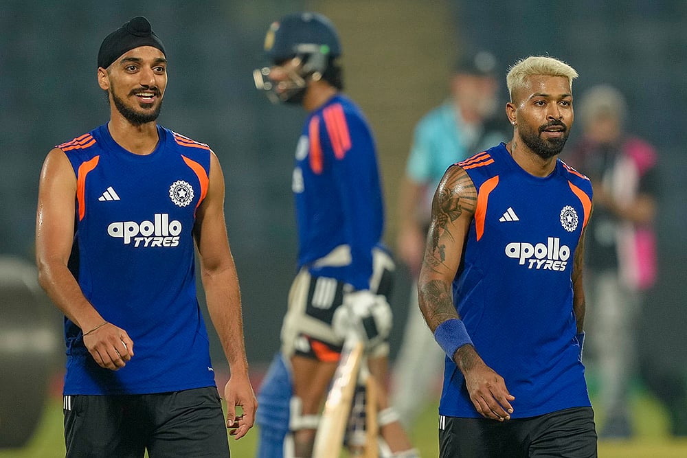 ICC T20 WC 2026: IND vs NAM-Training-Arshdeep Singh, Hardik Pandya