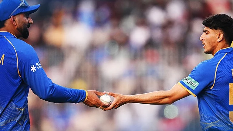 UAE cricketers in action against New Zealand in ICC T20 World Cup 2026 Group D clash. - EmiratesCricket/X