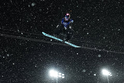 South Korea's Choi Ga-on competes during the women's snowboarding halfpipe finals at the 2026 Winter Olympics, in Livigno, Italy.