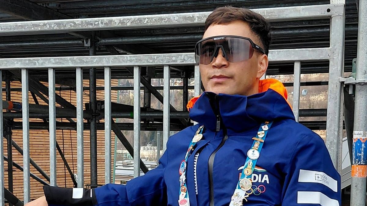 Stanzin Lundup at the Winter Olympics 2026. - X/Tsering_gaphel