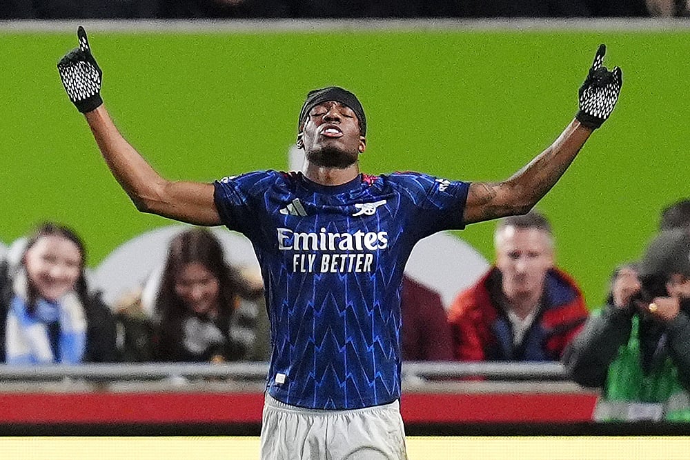 Brentford vs Arsenal Premier League soccer match-Noni Madueke