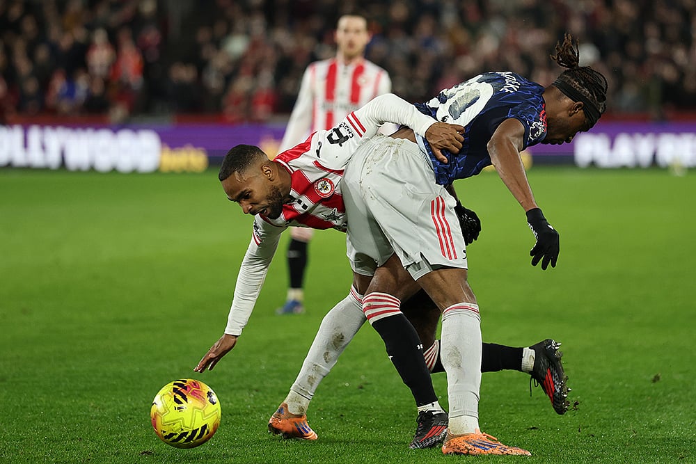 Brentford vs Arsenal Premier League soccer match-Noni Madueke