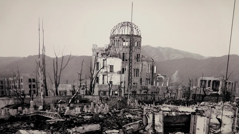 Panorama of Atomic Bomb Destruction Hiroshima Memorial Peace Museum Japan Asia Genbaku Dome