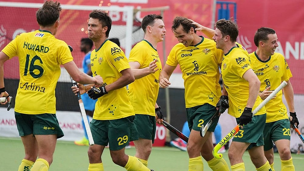 FIH Hockey Pro League: Australian hockey team in action. - | Photo: AP/Virginia Mayo