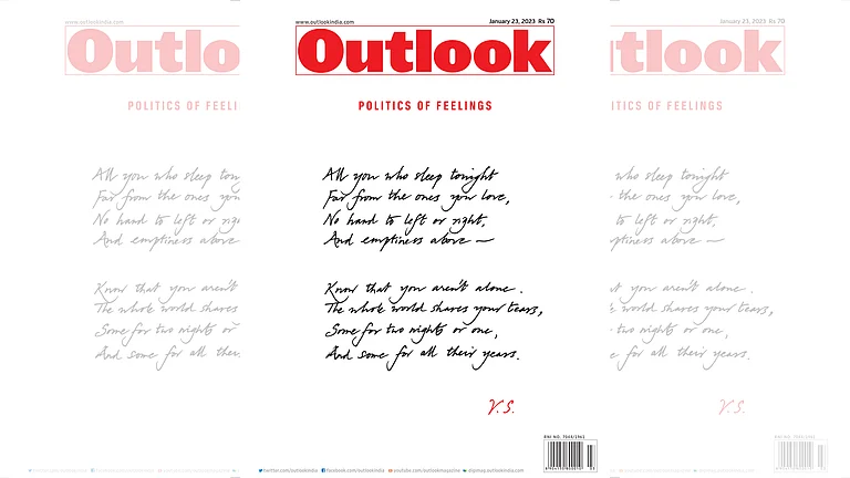 Outlook's Magazine Issue titled as Politics Of Feelings - | Outlook Photo
