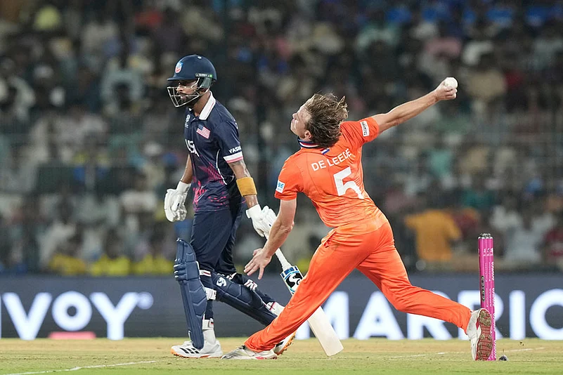 US Netherlands T20 WCup Cricket Bas de Leede