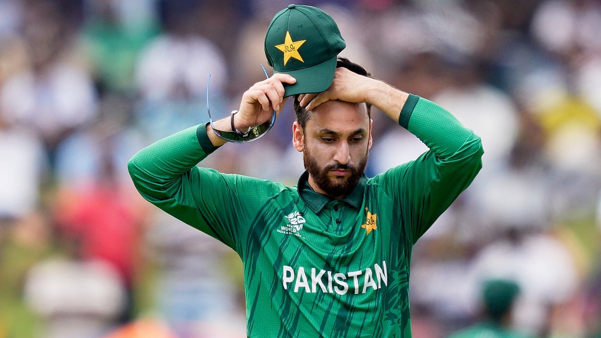 Pakistan's captain Salman Ali Agha reacts in the field during the T20 World Cup cricket match between Netherlands and Pakistan in Colombo, Sri Lanka, Saturday, Feb. 7, 2026. - | Photo: AP/Eranga Jayawardena