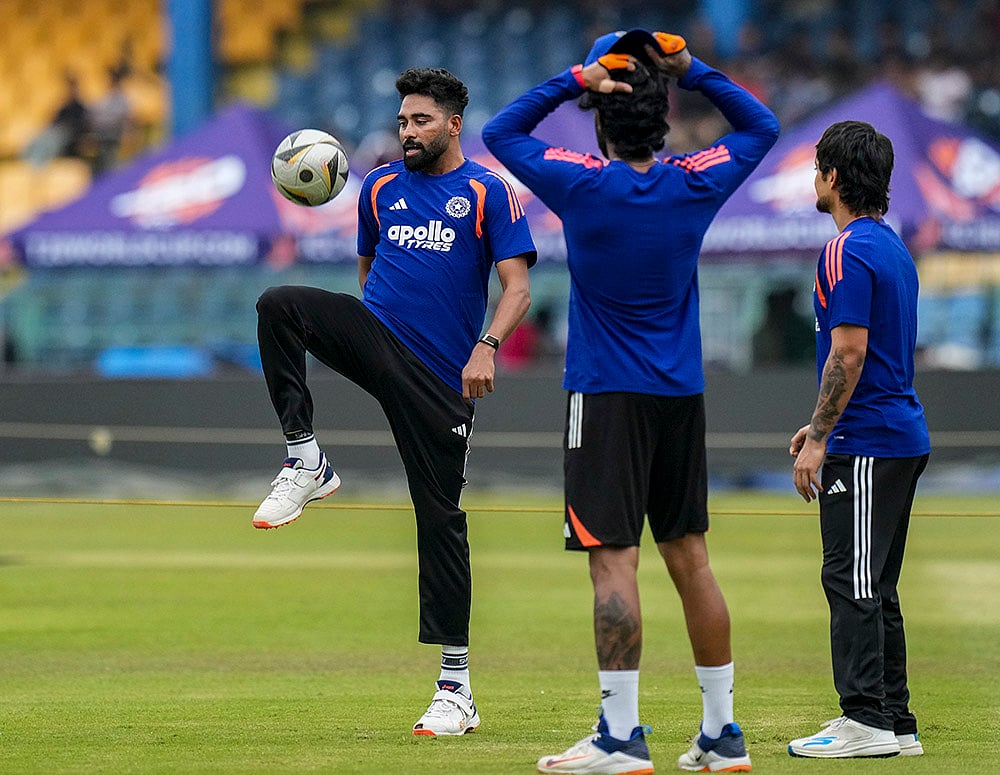 ICC Mens T20 WC 2026 IND training practice session-Mohammed Siraj