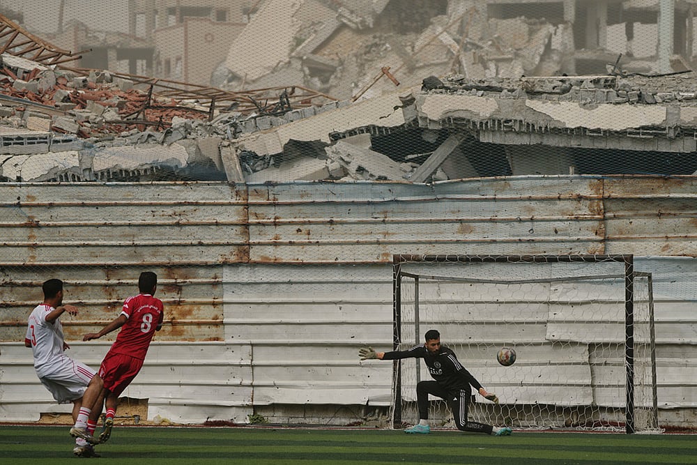 Palestinians Gaza Soccer photo-