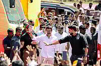 Vijay's TVK Hopes To Whistle New Tune In Tamil Nadu, Powered Mostly By Fans Tamilaga Vettri Kazhagam (TVK) President Vijay waves as he arrives for the public meeting in the Salem district, Tamil Nadu