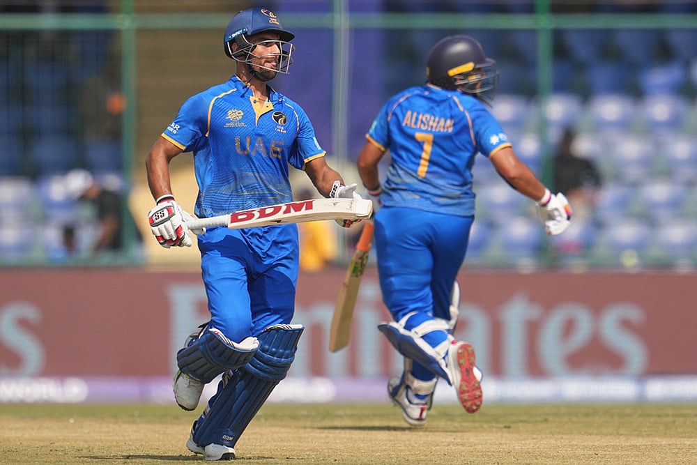 Afghanistan vs United Arab Emirates T20 World Cup Cricket-Alishan Sharafu