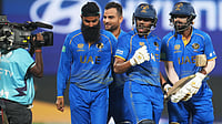 Afghanistan Vs UAE Preview, ICC T20 World Cup 2026: Emiratis Look To Overcome Spin Woes Against Hurt Afghans | Photo: AP/Manish Swarup : A broadcaster films United Arab Emirates' Aryansh Sharma, second left with Muhammad Arfanduring, right and other teammates reacts after winning the game over Canada the T20 World Cup cricket match between Canada and United Arab Emirates in New Delhi, India, Friday, Feb. 13, 2026.