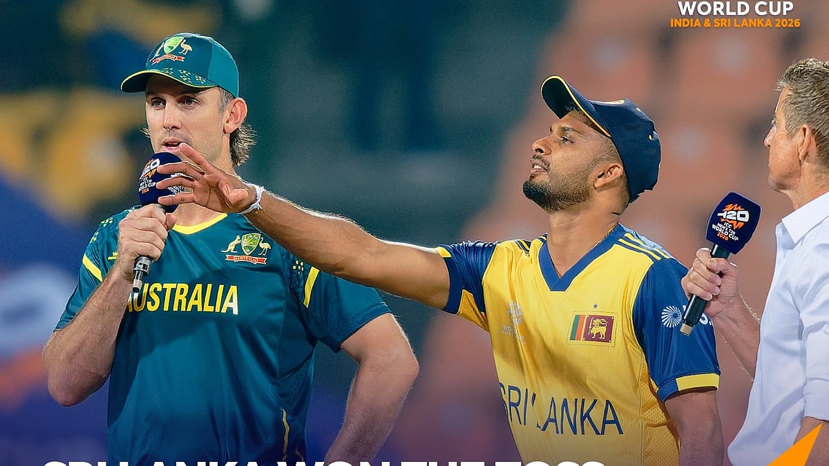 Sri Lanka have won the toss and elected to field against Australia in match 30 at the Pallekele International Stadium on February 16, 2026. - X/Sri Lanka Cricket