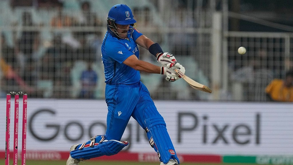 Italy's all-rounder Ben Manenti departs after slamming a 25-ball 60 against England at the Eden Gardens in Kolkata on February 16, 2026. - AP Photo/Bikas Das