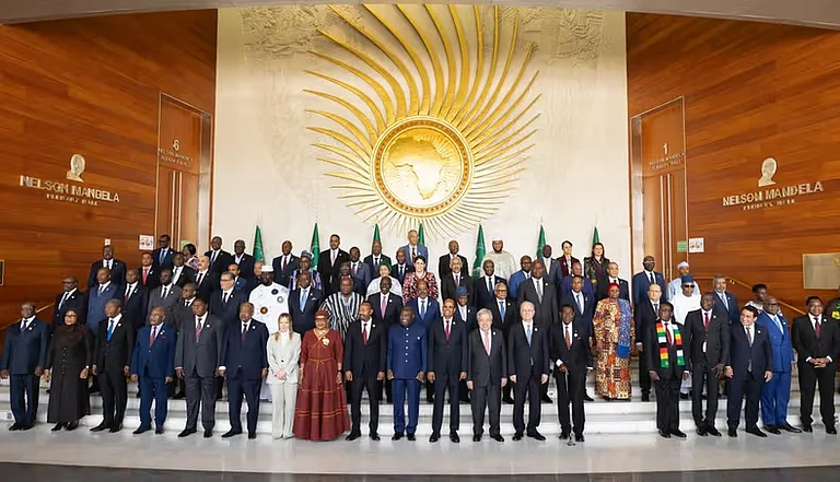 President Évariste Ndayishimiye took over the rotating chairmanship from Angola's President João Lourenço at the AU headquarters. - X.com