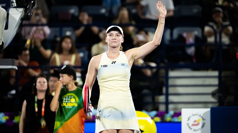 Elena Rybakina defeated Kimberly Birrell at the Dubai Tennis Championships - null