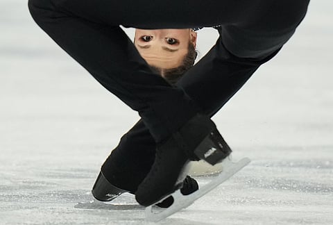 Annika Hocke and Robert Kunkel of Germany compete during the pairs figure skating long program at the 2026 Winter Olympics, in Milan, Italy.