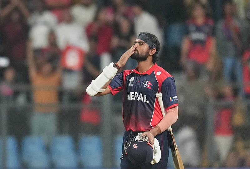 Nepal Scotland T20 World Cup Cricket-Dipendra Singh Airee