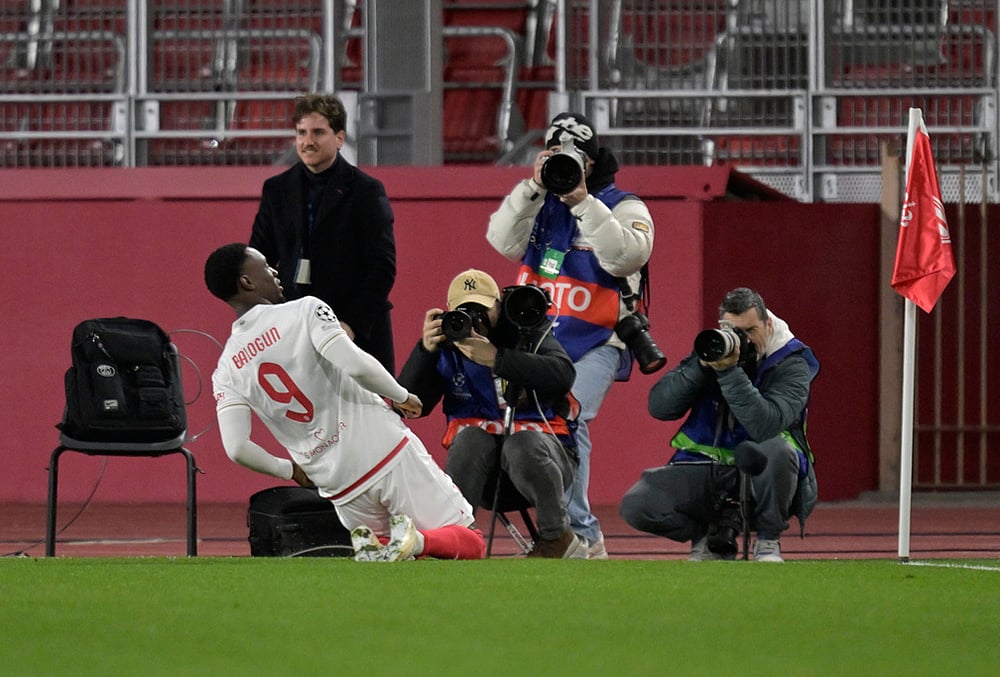 Monaco vs Paris Saint-Germain UEFA Champions League Playoff-Folarin Balogun