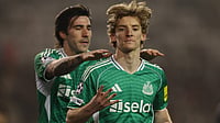 Qarabag 1-6 Newcastle, UEFA Champions League: Magpies Crush Hosts As Gordon Scores Four Anthony Gordon celebrates scoring four goals against Qarabag
