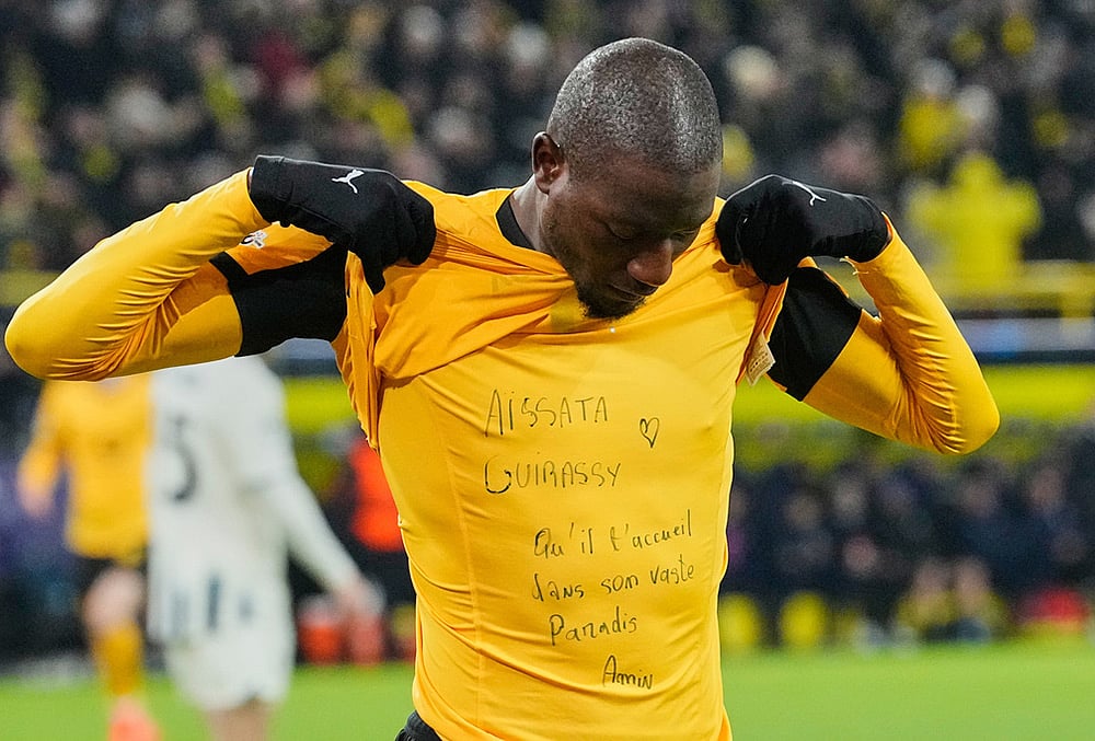 Borussia Dortmund Vs Atalanta UEFA Champions League Playoff-Serhou Guirassy