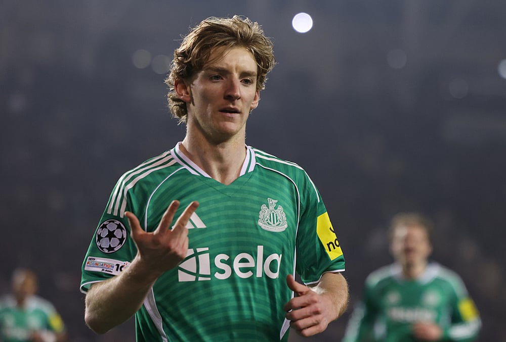 Qarabag and Newcastle Champions League play-off soccer-Anthony Gordon